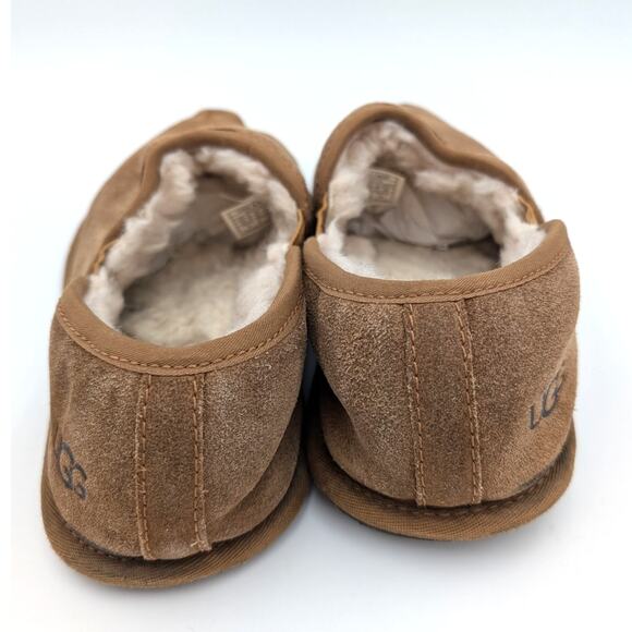 UGG Scuff Romeo II Men's Suede Sheepskin Slippers Chestnut Size US10 EU43 - Picture 4 of 13
